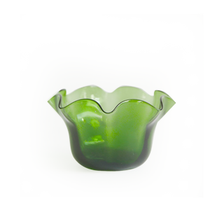 Vanderohe + Vintage Green Wave Glass Tealights