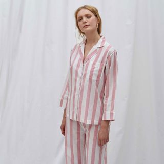 Honna + Powder Pink Stripe Pyjama Set
