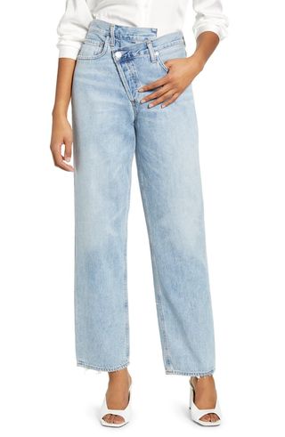 Agolde + Crisscross Upsize High Waist Jeans