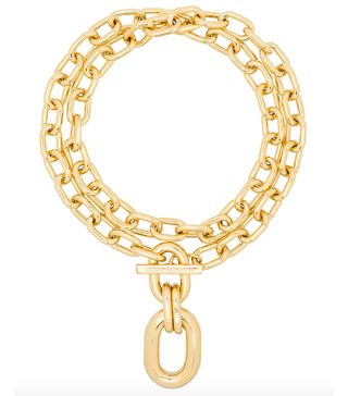Paco Rabanne + Double-Wrap Chain Necklace