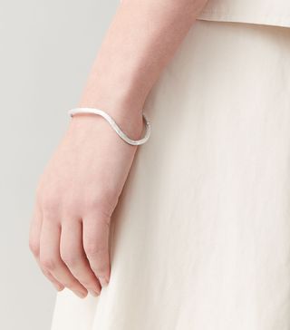 Cos + Recycled Silver Abstract Bangle
