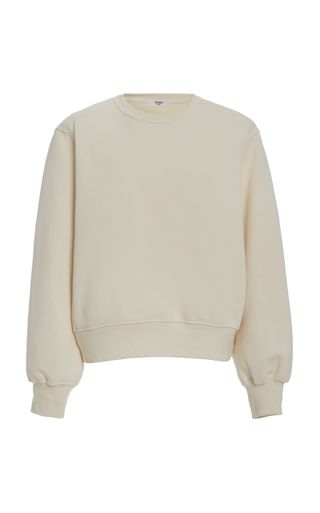 The Frankie Shop + Vanessa Padded-Shoulder Cotton Sweatshirt