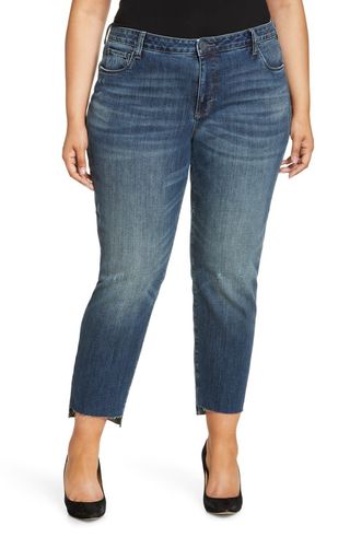 Kut From the Kloth + Reese Step Hem Ankle Straight Leg Jeans