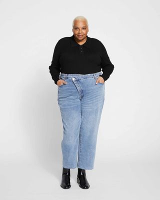 Universal Standard + Katie High Rise Crossover Jeans