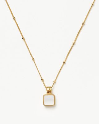 Missoma + Lucy Williams Square Mother of Pearl Necklace