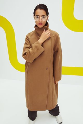 H&M + High-Collared Coat