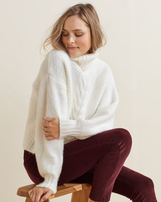 UpWest + Oversized Cable Knit Sweater