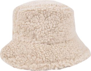 Chezabbey + Faux Fur Teddy Style Bucket Hat