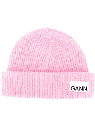 Ganni + Recycled Wool Knit Hat