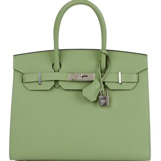 Hermès + Vert Criquet Epsom Leather Birkin