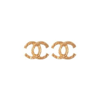 Chanel + 1980s Vintage Chanel Logo Clip-On Earrings