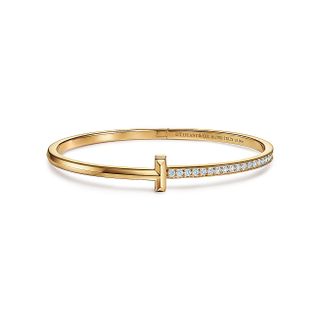 Tiffany & Co + Tiffany T T1 Narrow Diamond Hinged Bangle