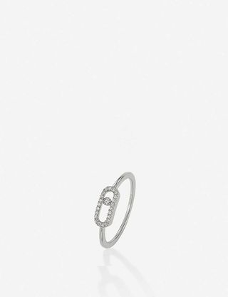 MESSIKA + Move Uno 18ct White-Gold and Diamond Ring