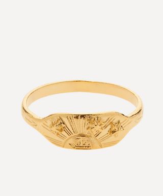 Alex Monroe + 22ct Gold-Plated Sail Into the Sunset Ring