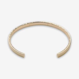 886 + Poem Cuff in 9ct Yellow Gold