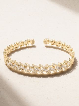 Suzanne Kalan + Shimmer 18-Karat Gold Diamond Bracelet