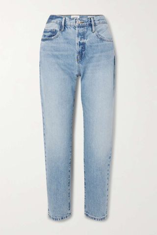 Frame + Le Original High-Rise Straight-Leg Jeans