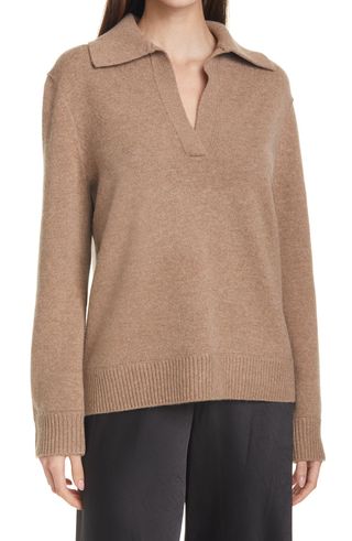 Vince + Wool & Cashmere Polo Sweater