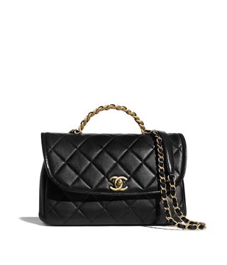 Chanel + Large Flap Bag With Top Handle