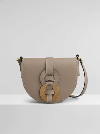 Chloé + Small Darryl Saddle Bag in Small Grain 
Smooth Calfskin