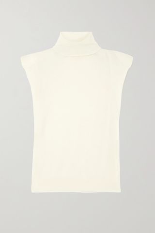 Loulou Studio + Ivory Wool and Cashmere-Blend Turtleneck Tank
