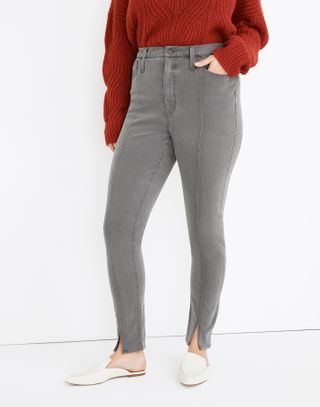 Madewell + 10-Inch High-Rise Roadtripper Jeans in Carlin Wash: Slit-Front Edition