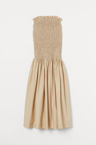 H&M + Smocked Cotton Dress