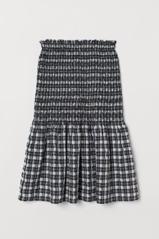 H&M + Smocked Skirt