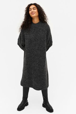 Monki + Oversized Long Knit Dress