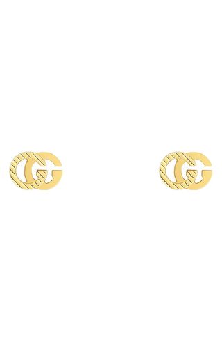 Gucci + Running G 18k Gold Stud Earrings