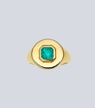Jemma Wynne + Prive Emerald Radiant Signet Ring