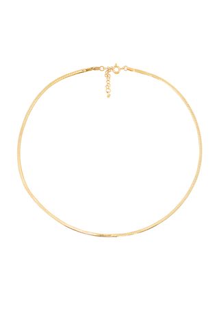 Tai Jewelry + Thin Herringbone Chain Necklace