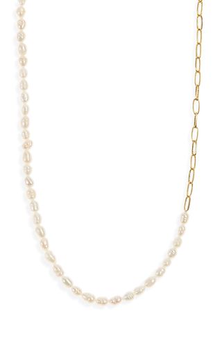 Madewell + Freshwater Pearl Chain Necklace