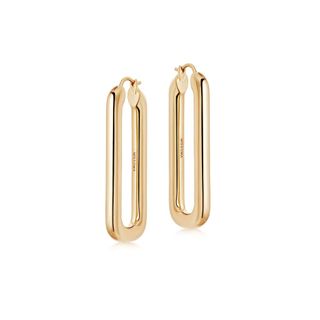Missoma + Gold Ovate Hoop Earrings