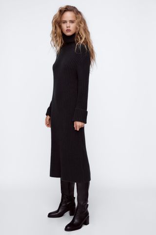 Zara + Oversized Knit Dress