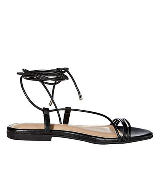The Drop + Samantha Flat Strappy Lace-Up Sandals