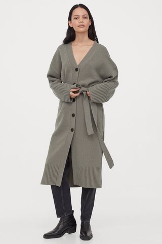 H&M + Long Wool-Blend Cardigan