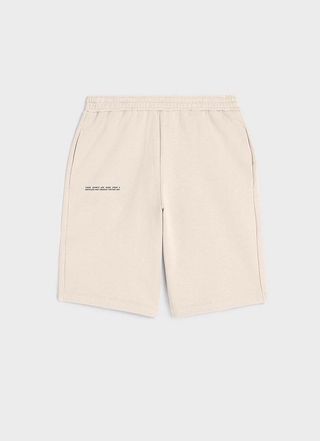 Pangaia + Lightweight Recycled Cotton Long Shorts—sand