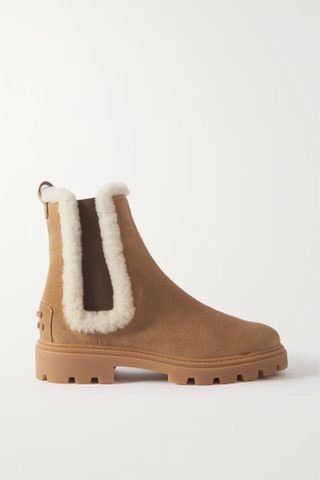 Tod's + Gomma Pesante Shearling Chelsea Boots
