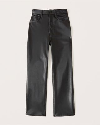 Abercrombie & Fitch + Vegan Leather Ankle Straight Pants