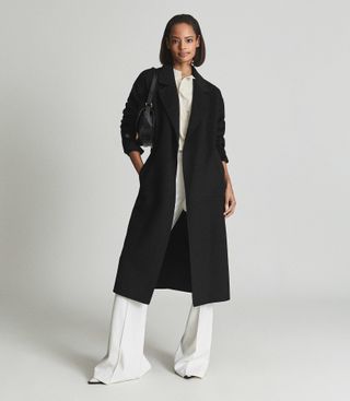 Reiss + Wool Blend Oversized Overcoat