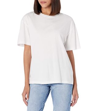 The Drop + Lydia Loose Short Sleeve Drop Shoulder Jersey T-Shirt
