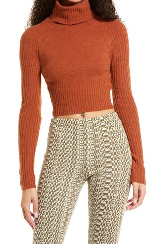 BDG + Crop Turtleneck Sweater