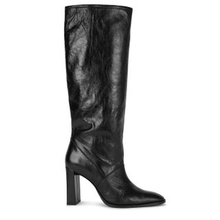 By Far + Camilla 100 Black Leather Knee-High Boots
