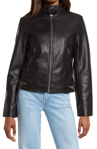 Levi's + Faux Leather Racer Jacket