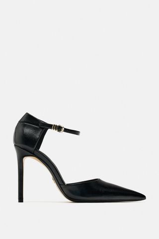 Zara + Heels With Ankle Strap