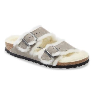 Birkenstock + Arizona Genuine Shearling Slide Sandals