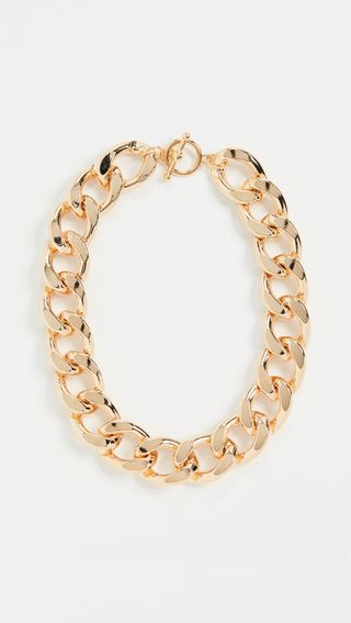 Kenneth Jay Lane + 18-Inch Gold Large Links Chain Necklace
