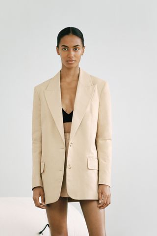 Zara + Rustic Oversized Blazer