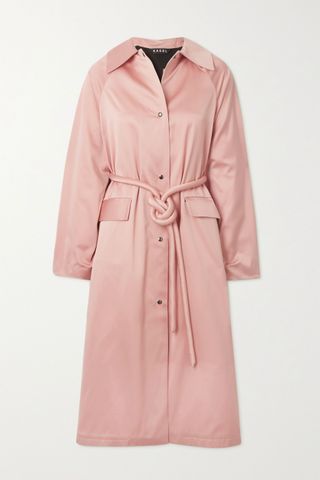 Kassl Editions + Satin Belted Trench Coat